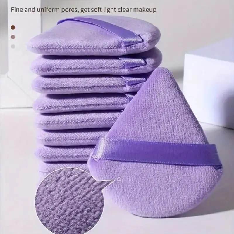 14-Piece Makeup Sponge Set β 3 Powder Puffs, 3 Mini Air Cushion Puffs, 3 Beauty Blenders & 3 Mini Beauty Blenders, Purple